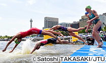 ITU世界トライアスロンシリーズ横浜大会　©Satoshi TAKASAKI/JTU